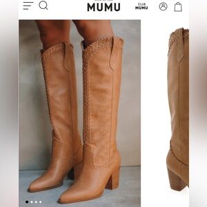 Tan Knee-High Boots